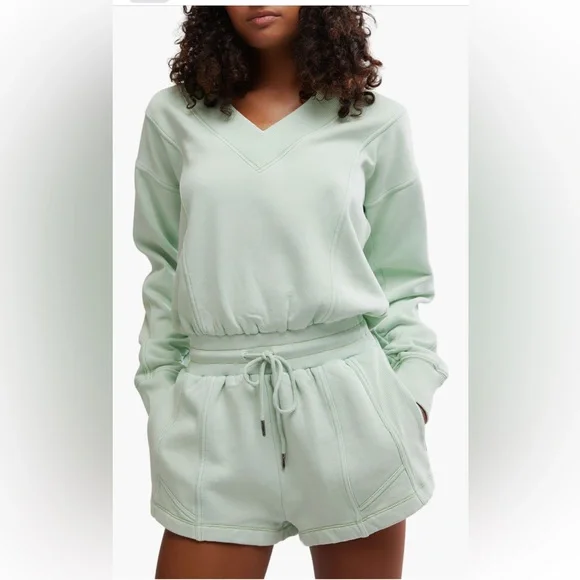 Last 1! NWT Free People x FP Movement Intercept Romper in Mint - Picture 2 of 15